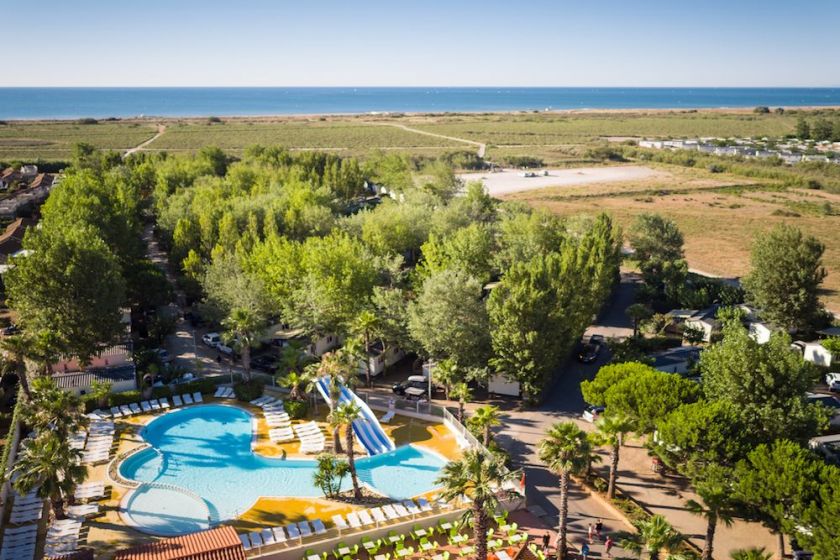 Vue large du camping