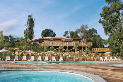 Vue sur l'espace aquatique