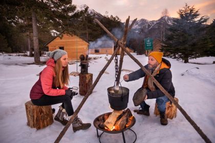 Huttopia La Clarée hiver